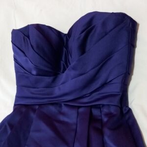 Elegant Purple Strapless Dress
